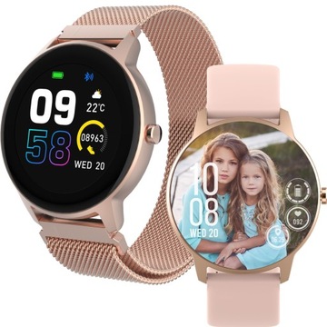 Smartwatch damski Zegarek opaska sportowa bransoleta pulsometr stoper IP68