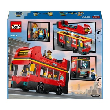 LEGO City 60407: Набор кубиков красного двухэтажного туристического автобуса и электронная книга