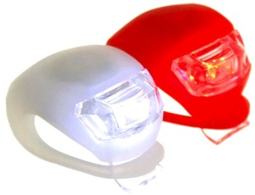 ЛАМПЫ ОСВЕЩЕНИЯ ВЕЛОСИПЕДА 2 СВЕТОДИОДНЫЕ ПЕРЕДНЯЯ ВЕЛОСИПЕДНАЯ НАБОР 2 ШТ.