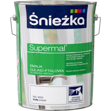 ŚNIEŻKA EMALIA OLEJNO-FTALOWA 5L BIAŁA 9003