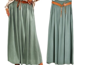 769 Модная, вневременная ДЛИННАЯ ЮБКА, цвета в полоску