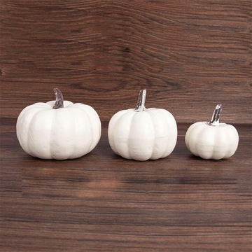 12 sztuk Biała dekoracja z dyni na Halloween