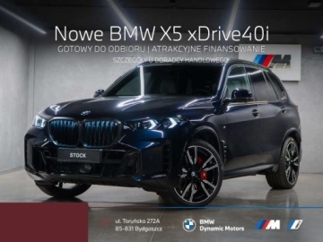 BMW X5 G05 SUV Facelifting 3.0 40i 381KM 2026 BMW X5 xDrive40i 381 KM mHEV - Gotowy do Odbioru - Pakiet M Pro - Hak 3.0