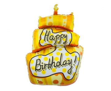 Balon foliowy TORT Happy Birthday 53x79cm
