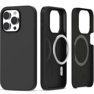 Etui do iPhone 14 Pro MagSafe Silicone + mikrofibra case obudowa pokrowiec