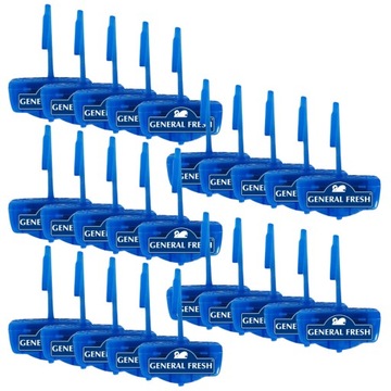 Zawieszka do WC Kostka Toalety Barwiąca General Fresh Niebieska Morska x25