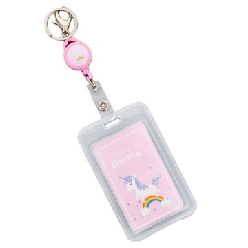 Credit Card Bus Pass ID Badge Holder Rainbow