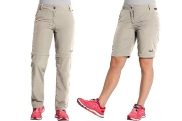 Spodnie trekkingowe damskie JACK WOLFSKIN 2 w 1 odpinane krótkie r. 38/M