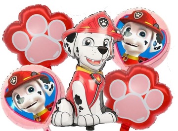 ZESTAW FOLIOWYCH BALONÓW PSI PATROL PAW PATROL Marshall NA URODZINY