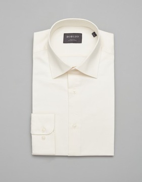 Koszula simeria ecru 00376 slim fit 164/170 41