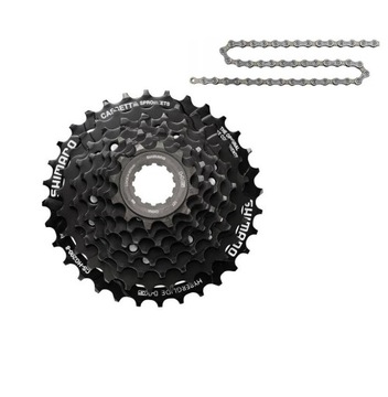 Kaseta SHIMANO HG 200 8rzęd.+ łańcuch 8 rzędowy
