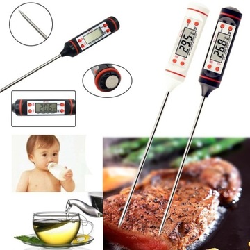 TERMOMETR SONDA do GRILLA MIĘSA WODY MLEKA + ETUI