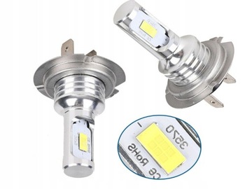 2x Żarówki LED H7 Lampa Żarówka 6500K HOMOLOGACJA
