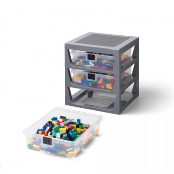 Полка LEGO с ящиками Синий 40950002