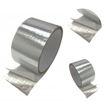 Taśma zbrojona aluminiowa TALE 50mm x 50m 90°C DO RUR SPIRO FLEX MOCNA
