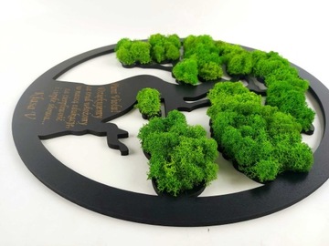 КАРТИНА ДЕРЕВО СЧАСТЬЯ, мох БОНСАЙ в подарок на день матери