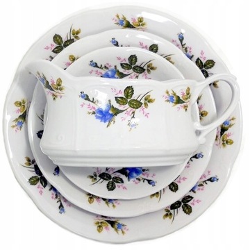 400 КОФЕЙНЫЙ СЕРВИС 1/3 Голубая Роза КАМЕЛИЯ ХОДЗЕЖ МАЛЬЦЕР ФАРФОР