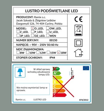 КРУГЛОЕ ЗЕРКАЛО 80 СВЕТОДИОДНОЙ ПОДСВЕТКОЙ ЧЕРНОЕ СЕРЕБРЯНОЕ ЗОЛОТОЕ РАМА НА ВЫБОР