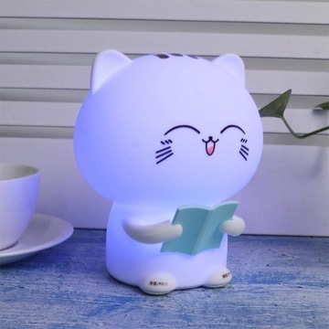 Очаровательный ночник для малыша в форме КОШКИ с ДИСТАНЦИОННЫМ УПРАВЛЕНИЕМ.