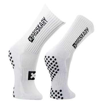 НОСКИ ФУТБОЛЬНЫЕ ПРОТИВСКОЛЬЗЯЩИЕ, БЕЛЫЕ PROSKARY COMFORT SENIOR