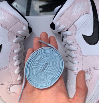 Sznurówki do Jordan 1 niebieski/babe blue 180cm8mm