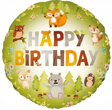 Zestaw urodzinowy Leśni Przyjaciele Urodzinowy komplet 53 Elementy URODZINY