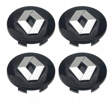 4 x RENAULT dekielki dekielek kołpak 57 mm czarne