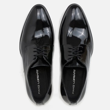 Buty męskie eleganckie lakierowane czarne Pako Lorente 45