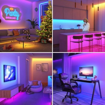 КОМПЛЕКТ Мульти-светодиодная лента RGB 5 м + блок питания для пульта дистанционного управления