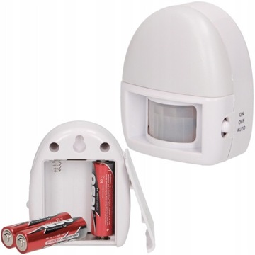 LAMPKA NOCNA LED NA BATERIE Z CZUJNIK RUCHU 3xAA