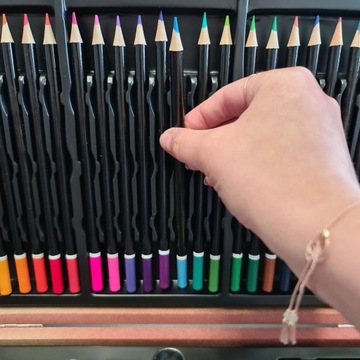 Набор художественной живописи для детей, пластиковые мелки, краски, чемодан