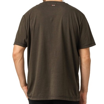 Napapijri T-Shirt Męski NP000IX2 Khaki -40%