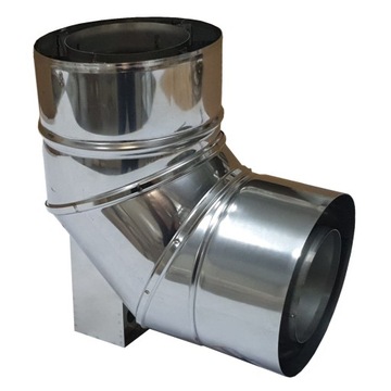 Kolano 60x100 90 stopni z podparciem komin SPS