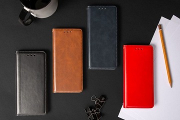 Синий магнитный чехол-бумажник для Motorola Edge 40 Neo РАЗНЫЕ ЦВЕТА + СТЕКЛО