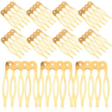 DIY grzebień do włosów klips ślubny kwiaty PIN