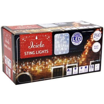 Гирлянда сосульки дождь штора 240 LED