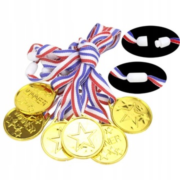 24 sztuk Medale luzem Medale Złote medale