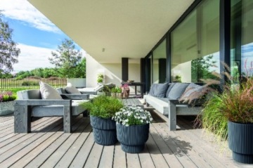 Цветочный горшок Milly DBMIN400 - белый - Просперпласт