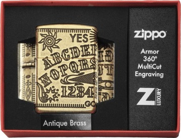 Zapalniczka ZIPPO ANTIQUE BRASS OUIJA BOARD ARMOR