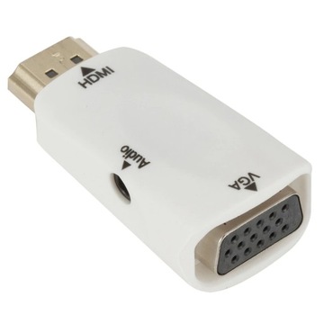ADAPTER KONWERTER HDMI DO VGA MONITOR KABEL DSUB