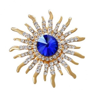 broszka rhinestone dla kobiet broszka kwiat słonecznika LLWL