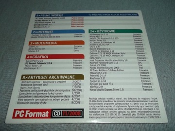 ПК ФОРМАТ 11 / 2008 - CD из журнала