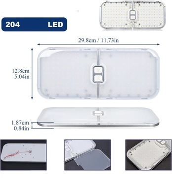 ПОТОЛОЧНЫЙ СВЕТИЛЬНИК 204LED ДЛЯ КАМЕРЫ 12В