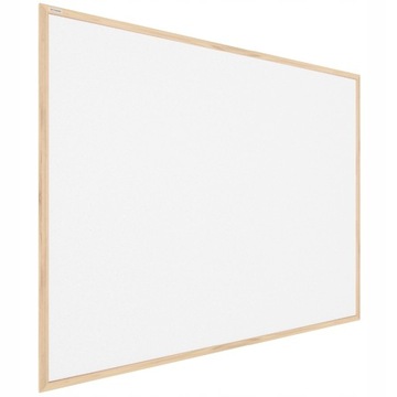 Пробковая доска, белая пробка, 100х80, деревянная рама
