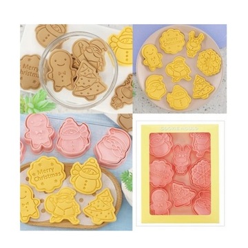 ФОРМЫ ДЛЯ ТОРТОВ ДЛЯ РОЖДЕСТВЕНСКИХ ПРЯНИКОВ 8 ШТ.