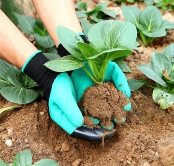 САДОВЫЕ ПЕРЧАТКИ С КОГТЯМИ УНИВЕРСАЛЬНЫЕ ДЛЯ КОПАНИЯ И ПРОЛОКИ