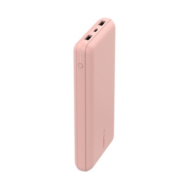 PowerBank 20 000mAh 15W USB-A/USB-C różowe