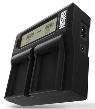 Двойное зарядное устройство с ЖК-дисплеем для Sony NP-FM50 NP-F960