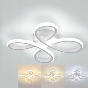 LAMPA WISZĄCA SUFITOWA NOWOCZESNA LED PLAFON ŻYRANDOL SYPIALNIA 30W