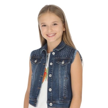 Kamizelka jeans dziewczęca Mayoral 6315-90 r. 128
